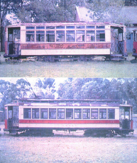 Two of the `preserved trams - Photos:  Richard Yudin